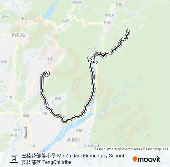 T518B Bus Line Map