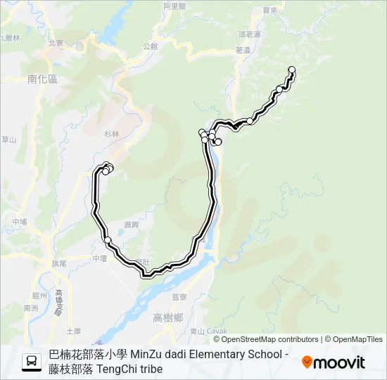 T518B Bus Line Map