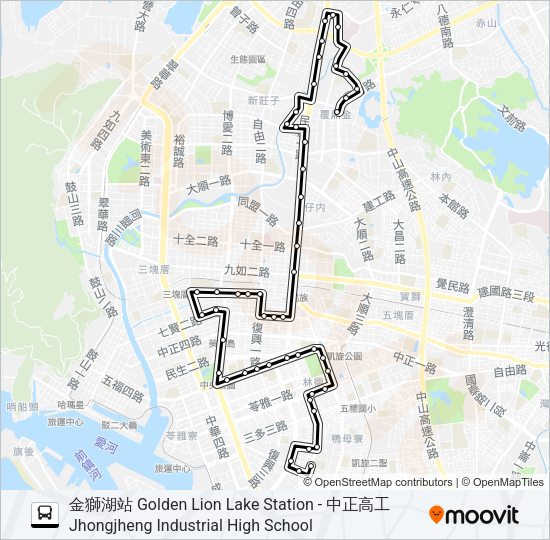 巴士72的線路圖
