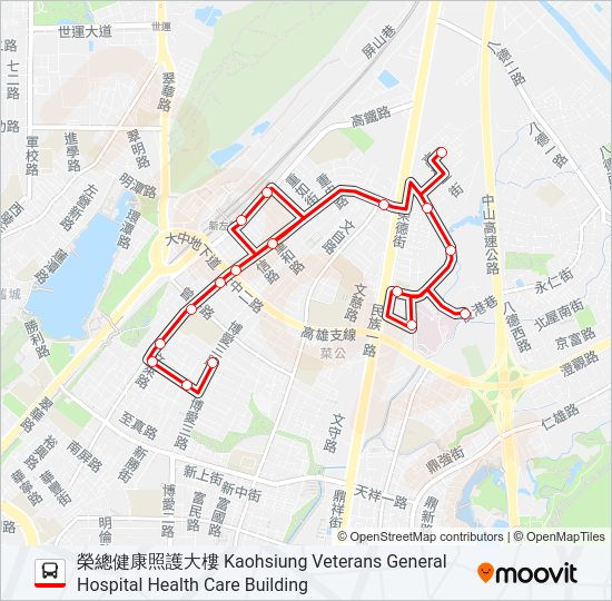 紅50 bus Line Map