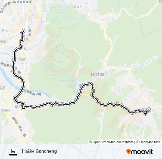 巴士6268G的線路圖