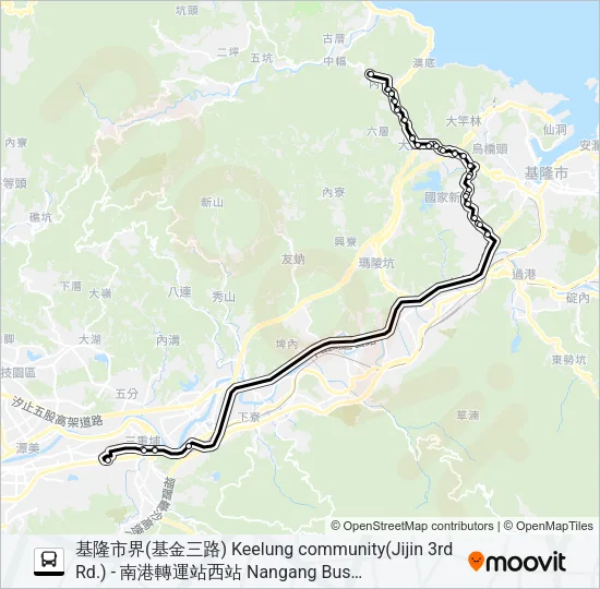 巴士9026A的線路圖