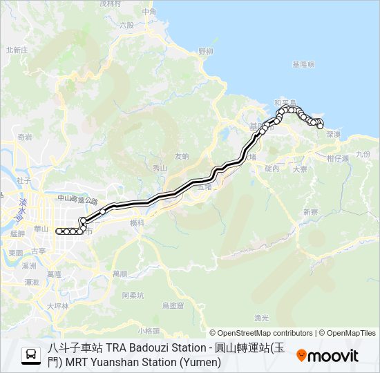 巴士1579C的線路圖