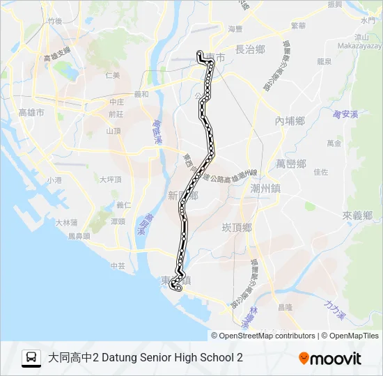 巴士8202C的線路圖