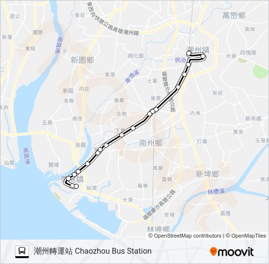 巴士8213A的線路圖