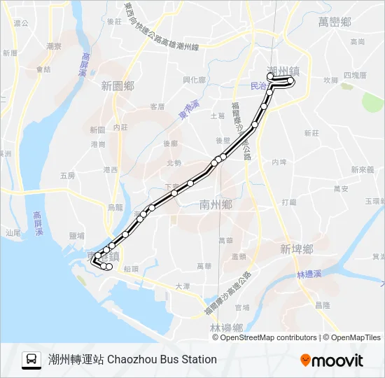 巴士8213A的線路圖