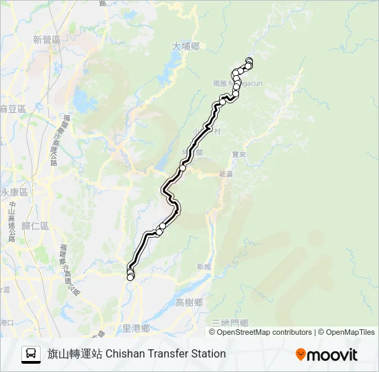 T512(周一至周六行駛) Bus Line Map