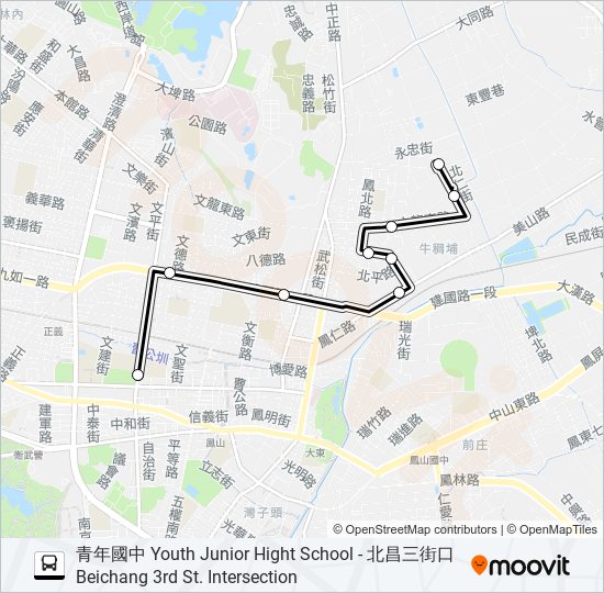 5區間1 bus Line Map