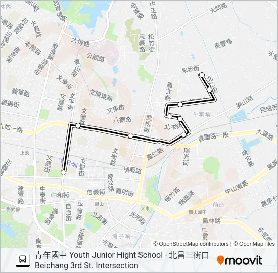 5區間1 Bus Line Map