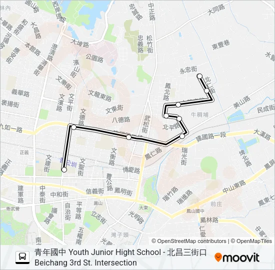5區間1 Bus Line Map