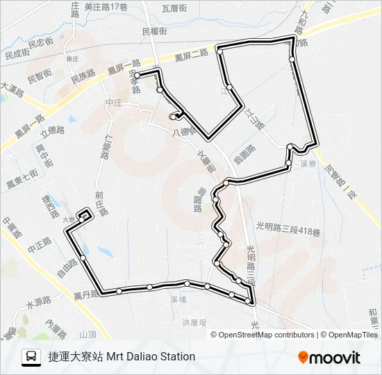 橘21 Bus Line Map
