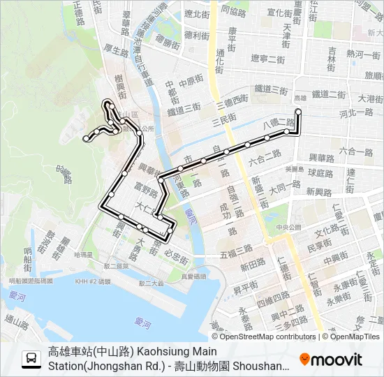 巴士56A的線路圖