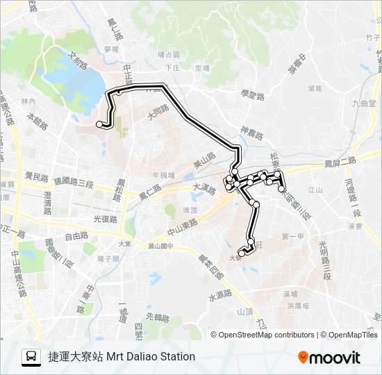 巴士橘23的線路圖