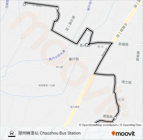 巴士709的線路圖