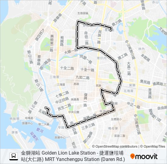 168環東區間 bus Line Map