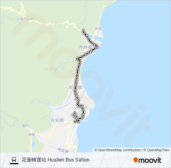 1141A bus Line Map