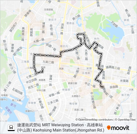 巴士53的線路圖