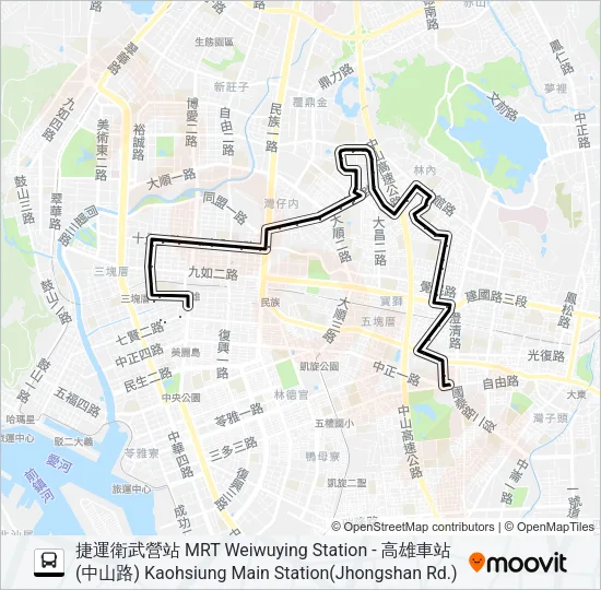53 Bus Line Map