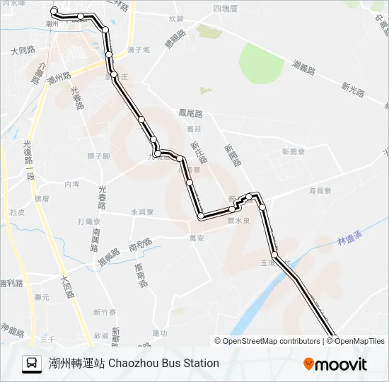 8211A Bus Line Map