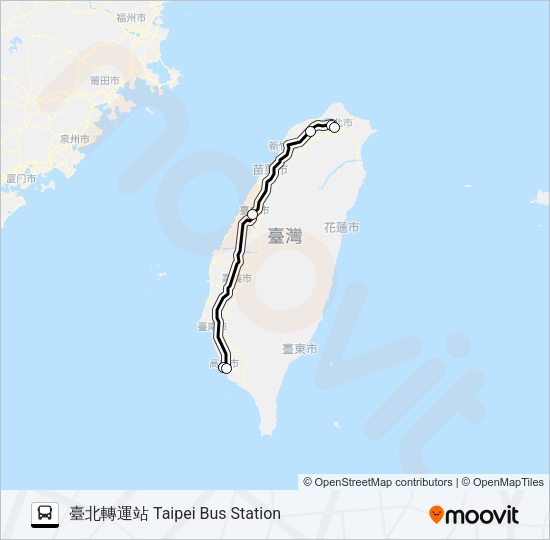 巴士1610G的線路圖