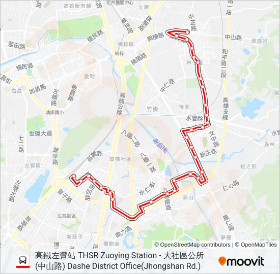 紅62B Bus Line Map