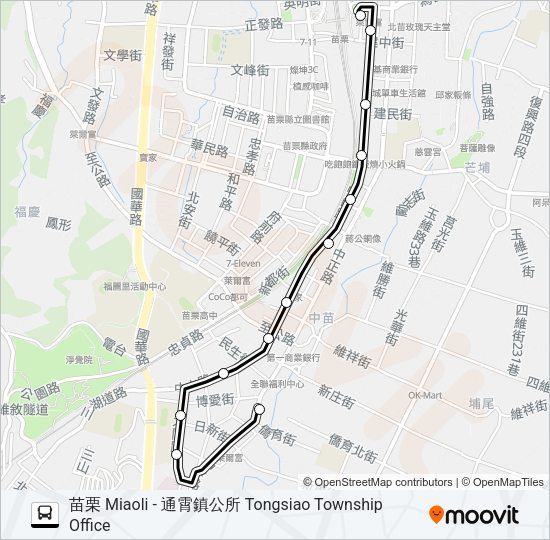 巴士5668的線路圖