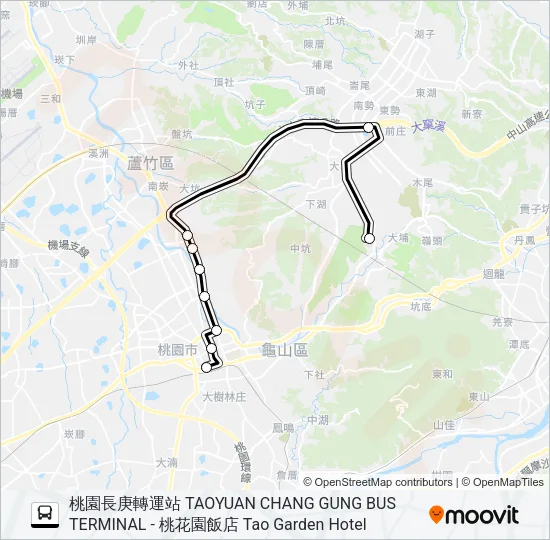 巴士2003A的線路圖