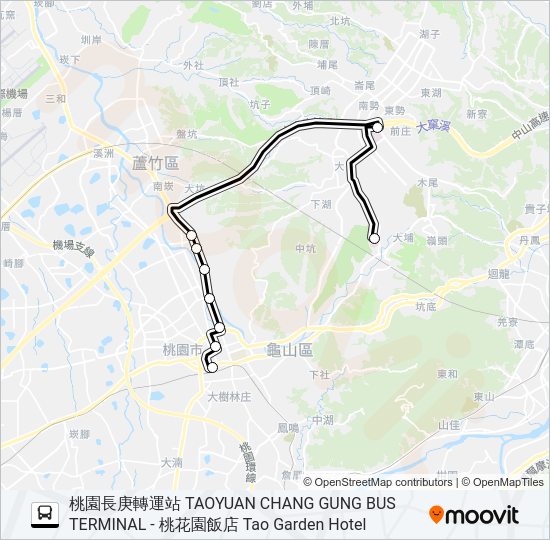巴士2003A的線路圖