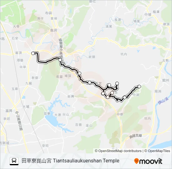 T601(每週三發車) Bus Line Map