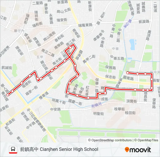 紅11 Bus Line Map