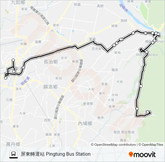 巴士幸福瑪家3路的線路圖