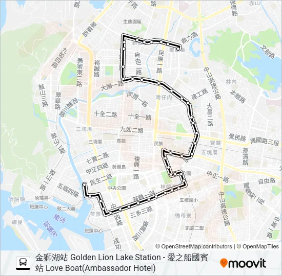 168環西 Bus Line Map