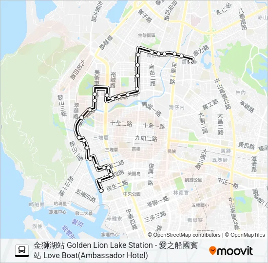 168環西 Bus Line Map