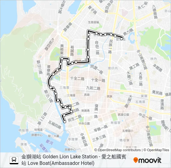 168環東 Bus Line Map