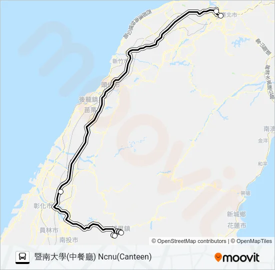 1832E Bus Line Map