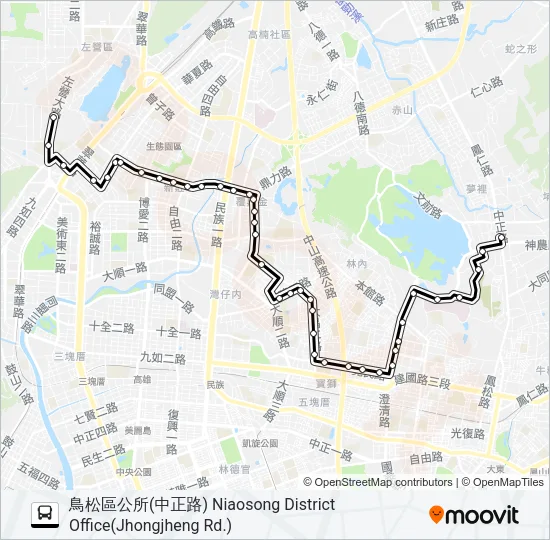 217B新昌幹線 Bus Line Map