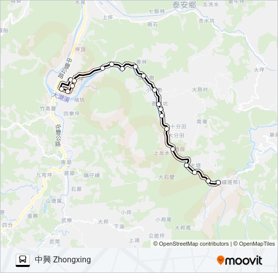 巴士5661的線路圖