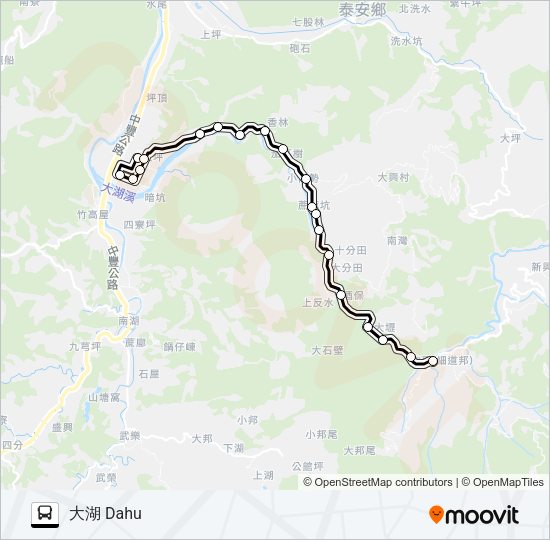 巴士5661的線路圖