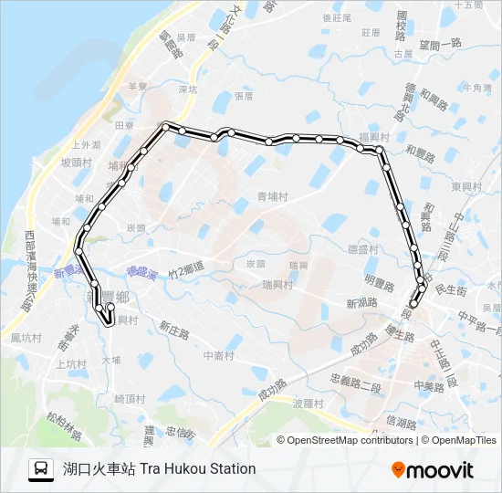 巴士5611的線路圖