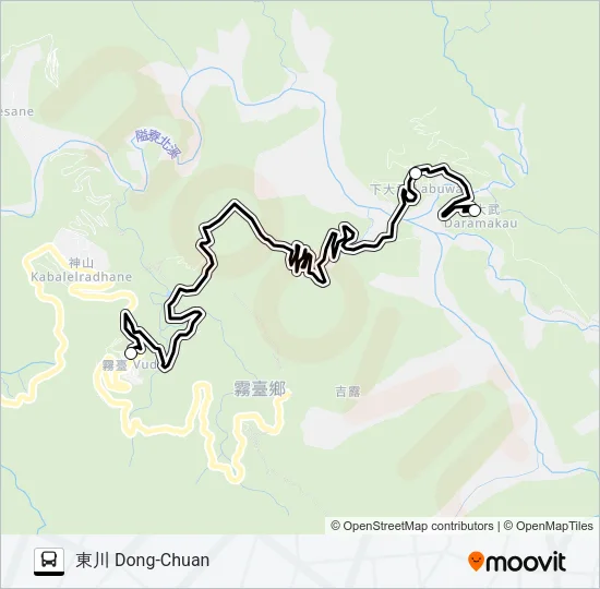 巴士幸福霧臺5路的線路圖