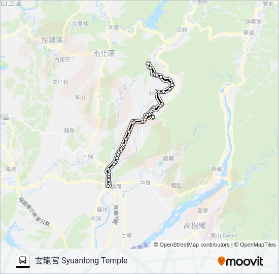 8026(假日延駛大衛營) Bus Line Map