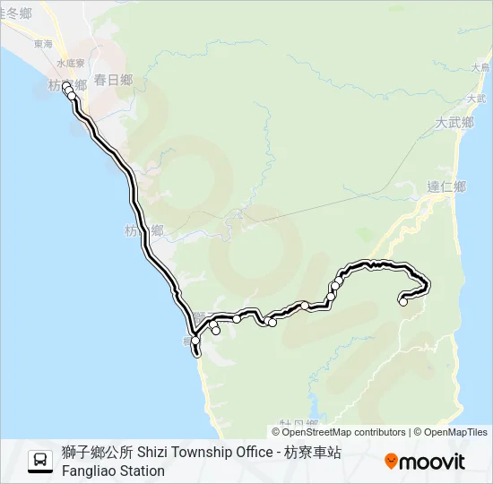 幸福獅子1路 Bus Line Map