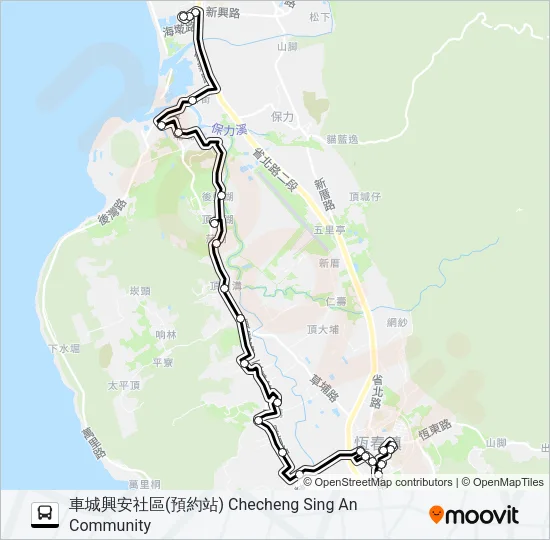 小黃公車716 Bus Line Map
