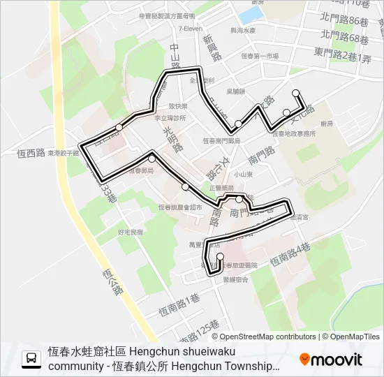 小黃公車720 Bus Line Map