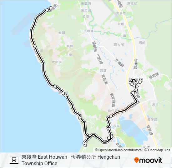 小黃公車722 Bus Line Map