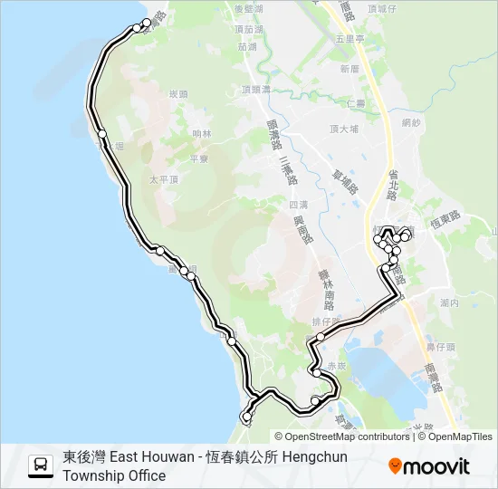 小黃公車722 Bus Line Map