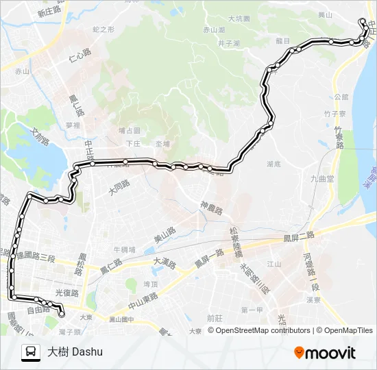 橘7C Bus Line Map