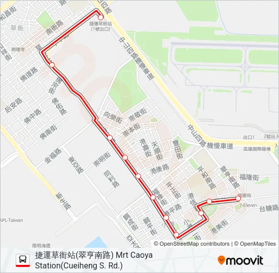 紅6 Bus Line Map