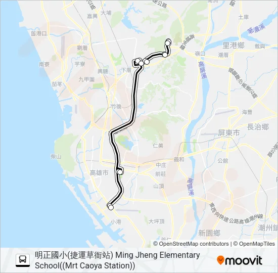 E09A Bus Line Map