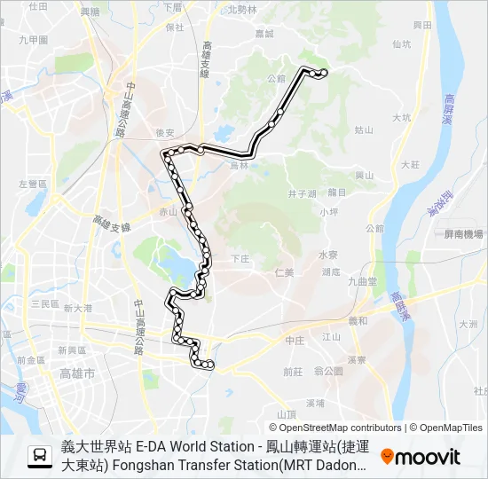 橘18A Bus Line Map